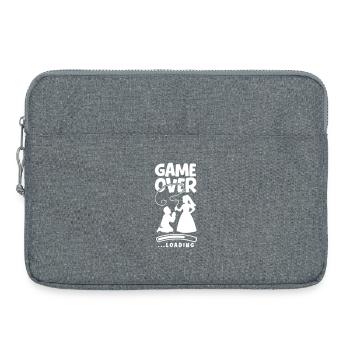 Game Over Hochzeit Ehepaar - Laptoptasche 15" - Grau meliert - Vorne