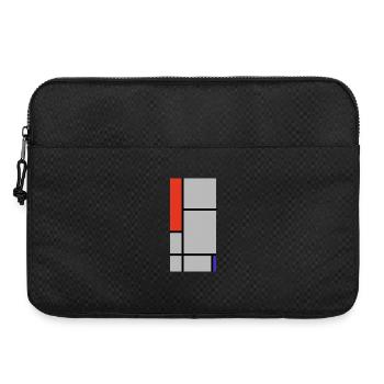 Abstract Geometric Blocks - Laptop bag 15" - black - Front