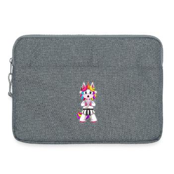 Karaté Unicorn Arts Martiaux - Sacoche pour ordinateur portable 15 pouces - gris chiné - Devant