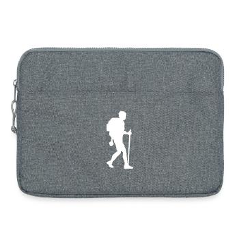 Randonneur randonneur blanc - Sacoche pour ordinateur portable 15 pouces - gris chiné - Devant