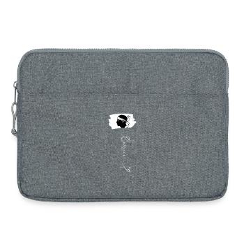 Drapeau Corse Tête de Maure Pascal Paoli Symbole - Sacoche pour ordinateur portable 15 pouces - gris chiné - Devant