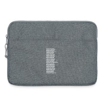 Fédéralisme européen - Sacoche pour ordinateur portable 15 pouces - gris chiné - Devant