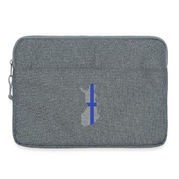 Carte de la Finlande - Sacoche pour ordinateur portable 15 pouces - gris chiné - Devant