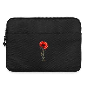 Poppy Remember | Remembrance Day Tribute - Laptop bag 15" - black - Front