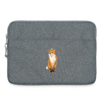 Couronne de renard - Sacoche pour ordinateur portable 15 pouces - gris chiné - Devant