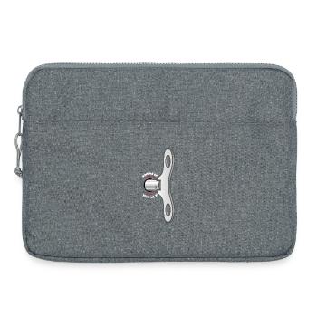 Wind me up - Laptop bag 15" - heather grey - Front