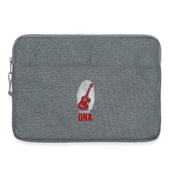 Hawaiian Ukulele Uke Fingerprint - Laptop bag 15" - heather grey - Front