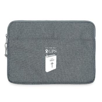 The best navigation system is the Bible (white) - Laptop bag 15" - heather grey - Front