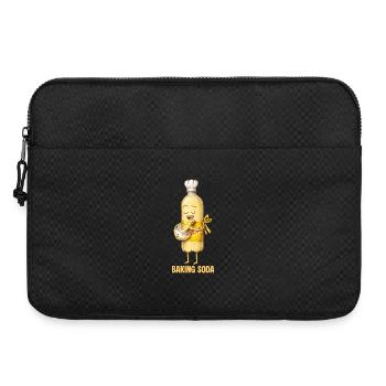 Baking Powder Bottle – Fun Cooking Motif with Charak - Laptop bag 15" - black - Front