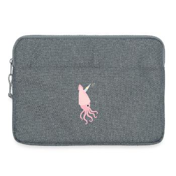 Calmar licorne Tintenfisch Einhorn - Sacoche pour ordinateur portable 15 pouces - gris chiné - Devant