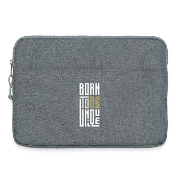 Born To Be Unique - Laptop bag 15" - heather grey - Front