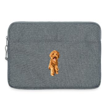 Goldendoodle Schnoodle - Laptoptasche 15" - Grau meliert - Vorne
