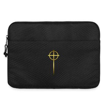 Celtic Cross Gold - Laptoptasche 15" - Schwarz - Vorne