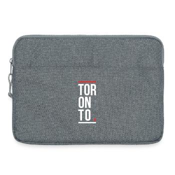 Toronto Canadian City Logo-Design - Laptoptasche 15" - Grau meliert - Vorne