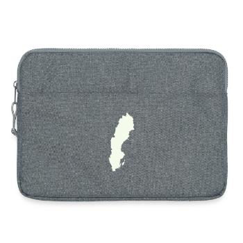 Schweden Silhouette Print - Laptoptasche 15" - Grau meliert - Vorne