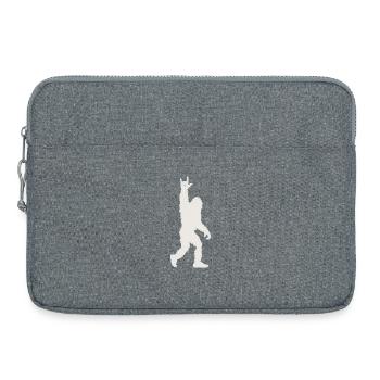 Furry Yeti Rockhand Pose Festival Metal - Laptop bag 15" - heather grey - Front