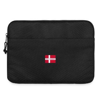 Drapeau danois – Né au Danemark - Sacoche pour ordinateur portable 15 pouces - noir - Devant