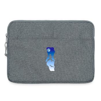Nachtklettern - Laptoptasche 15" - Grau meliert - Vorne
