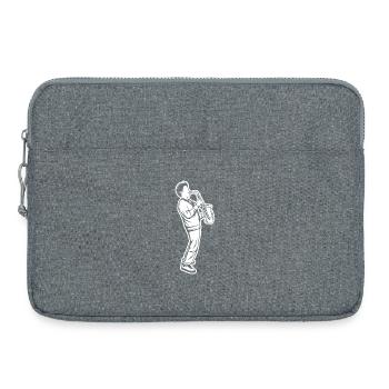 Saxophone Child - Laptop bag 15" - heather grey - Front
