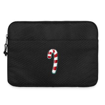 Conception rayée de canne de bonbon - Sacoche pour ordinateur portable 15 pouces - noir - Devant