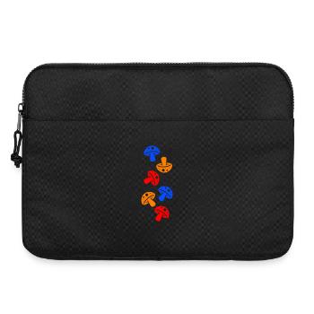 Mushrooms colorful - Laptop bag 15" - black - Front