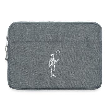 Squelette avec fantaisie de ballons - Sacoche pour ordinateur portable 15 pouces - gris chiné - Devant