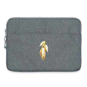 Avoine à feuilles jaune dorée imprimées - Sacoche pour ordinateur portable 15 pouces - gris chiné - Devant