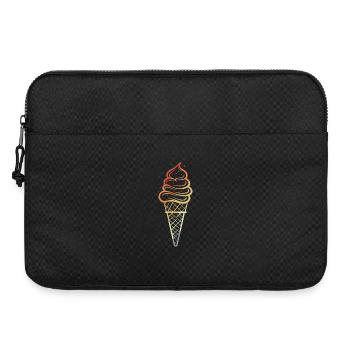 Eiswaffel Skizze Retro Style - Laptoptasche 15" - Schwarz - Vorne