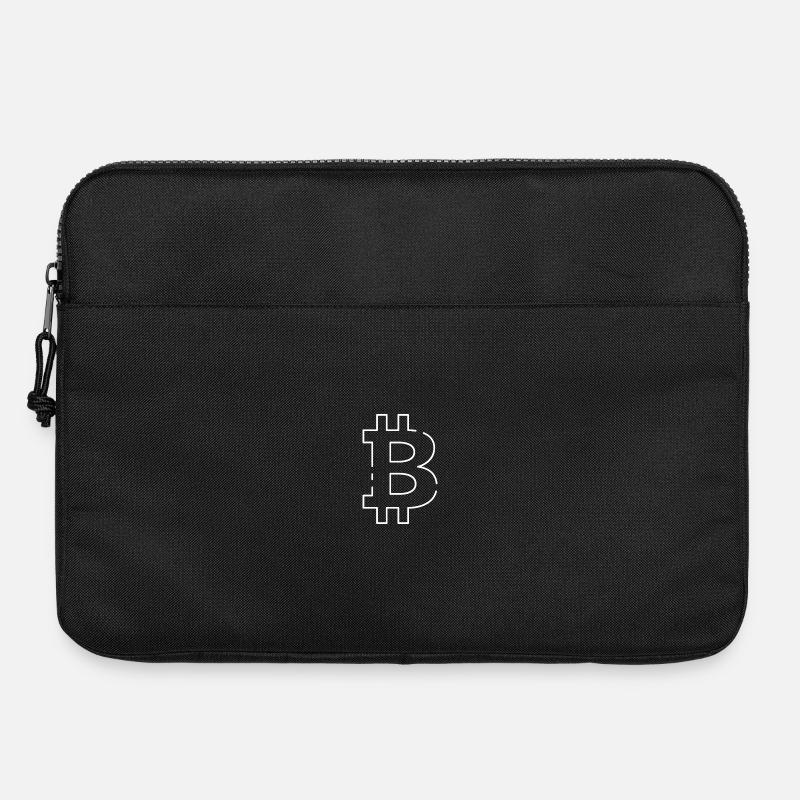 Bitcoin Icon - Laptop bag 15" - black