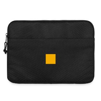 Amber Minimal Block - Laptop bag 15" - black - Front