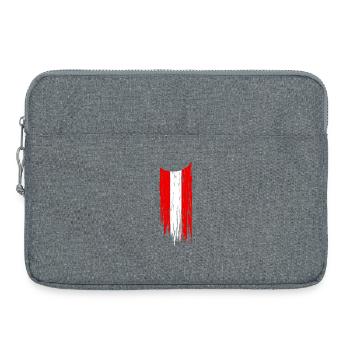 Austria Austria Flag Flag - Laptop bag 15" - heather grey - Front