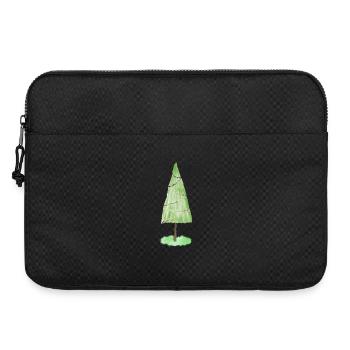 Festliche Tannenschmuck-Grafik - Laptoptasche 15" - Schwarz - Vorne