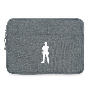 Construction Worker Construction Silhouette - Laptop bag 15" - heather grey - Front