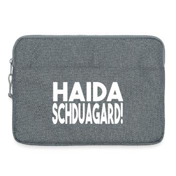 Schwäbisch Haida Schduagard - Laptoptasche 15" - Grau meliert - Vorne