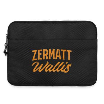 Lettrage valaisan de Zermatt dans un style vintage - Sacoche pour ordinateur portable 15 pouces - noir - Devant
