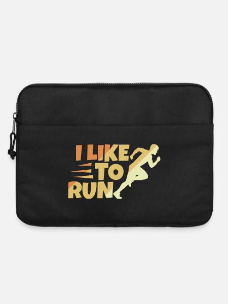 Läuferspruch - Laptoptasche 15" - Schwarz