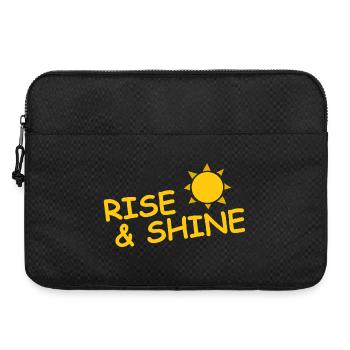 RISE & SHINE - Laptop bag 15" - black - Front