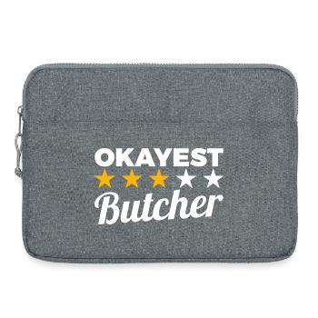 Boucher d’Okayest - Sacoche pour ordinateur portable 15 pouces - gris chiné - Devant