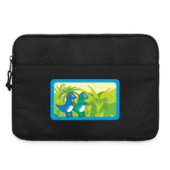Bébé Dinos T-Rex | personnalisable - Sacoche pour ordinateur portable 15 pouces - noir - Devant