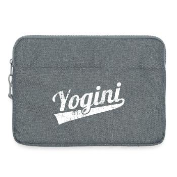 Retro Yogini - Laptop bag 15" - heather grey - Front