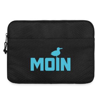 Moin Seagull Ahoy Mer du Nord Côte de la mer Baltique Plage de vacances - Sacoche pour ordinateur portable 15 pouces - noir - Devant