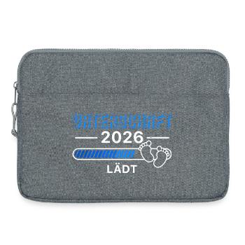 PATERNITY 2026 INVITES Soon Papa Lustig - Laptop bag 15" - heather grey - Front