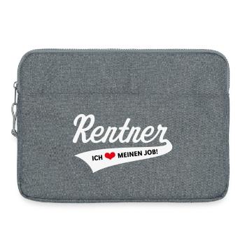 Rentner – Ich Liebe Meinen Job! (Ruhestand / 3C) - Laptoptasche 15" - Grau meliert - Vorne