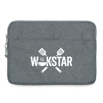 Wok et Rock Wokstar Wok Funny Wok Cooking - Sacoche pour ordinateur portable 15 pouces - gris chiné - Devant