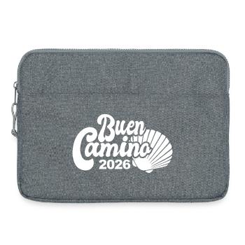 Buen Camino 2026 | Jakobsweg, Pilger, Santiago - Laptoptasche 15" - Grau meliert - Vorne