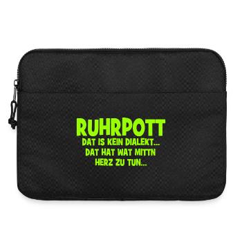 Ruhrpott - Dat hat wat mittn Herz zu tun - Laptoptasche 15" - Schwarz - Vorne