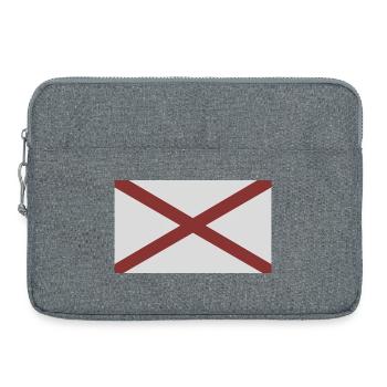 Flagge des Bundesstaates Alabama - Laptoptasche 15" - Grau meliert - Vorne
