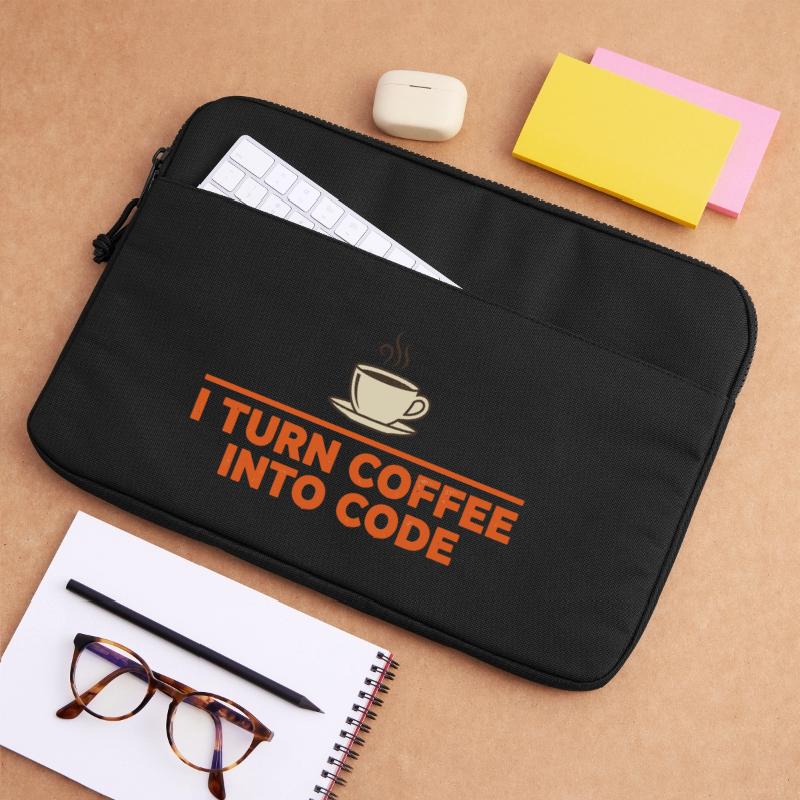 Je transforme le café en code – Programmer Retro Sacoche pour ordinateur portable 15 pouces