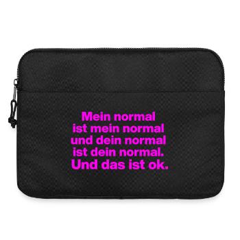 MON NORMAL EST MON NORMAL, LE TIEN VA BIEN ✌️ - Sacoche pour ordinateur portable 15 pouces - noir - Devant