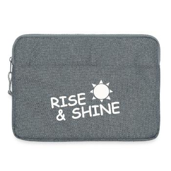 RISE & SHINE - Laptoptasche 15" - Grau meliert - Vorne